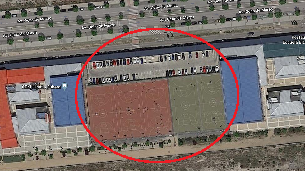 Abrir pistas deportivas del Hipatia para uso público.