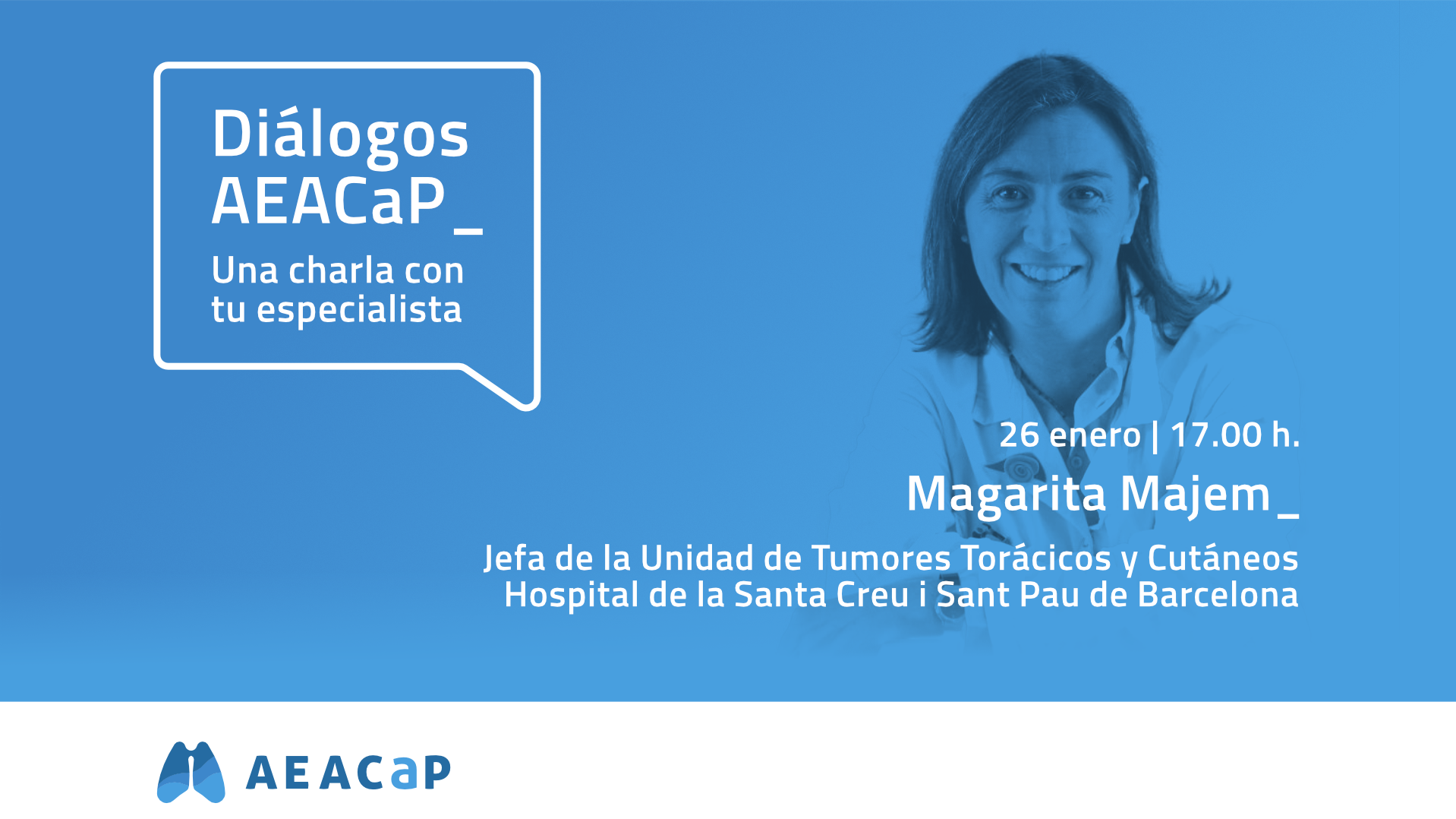 "Diálogos AEACaP" - Ayuda para pacientes afectados por cáncer de pulmón