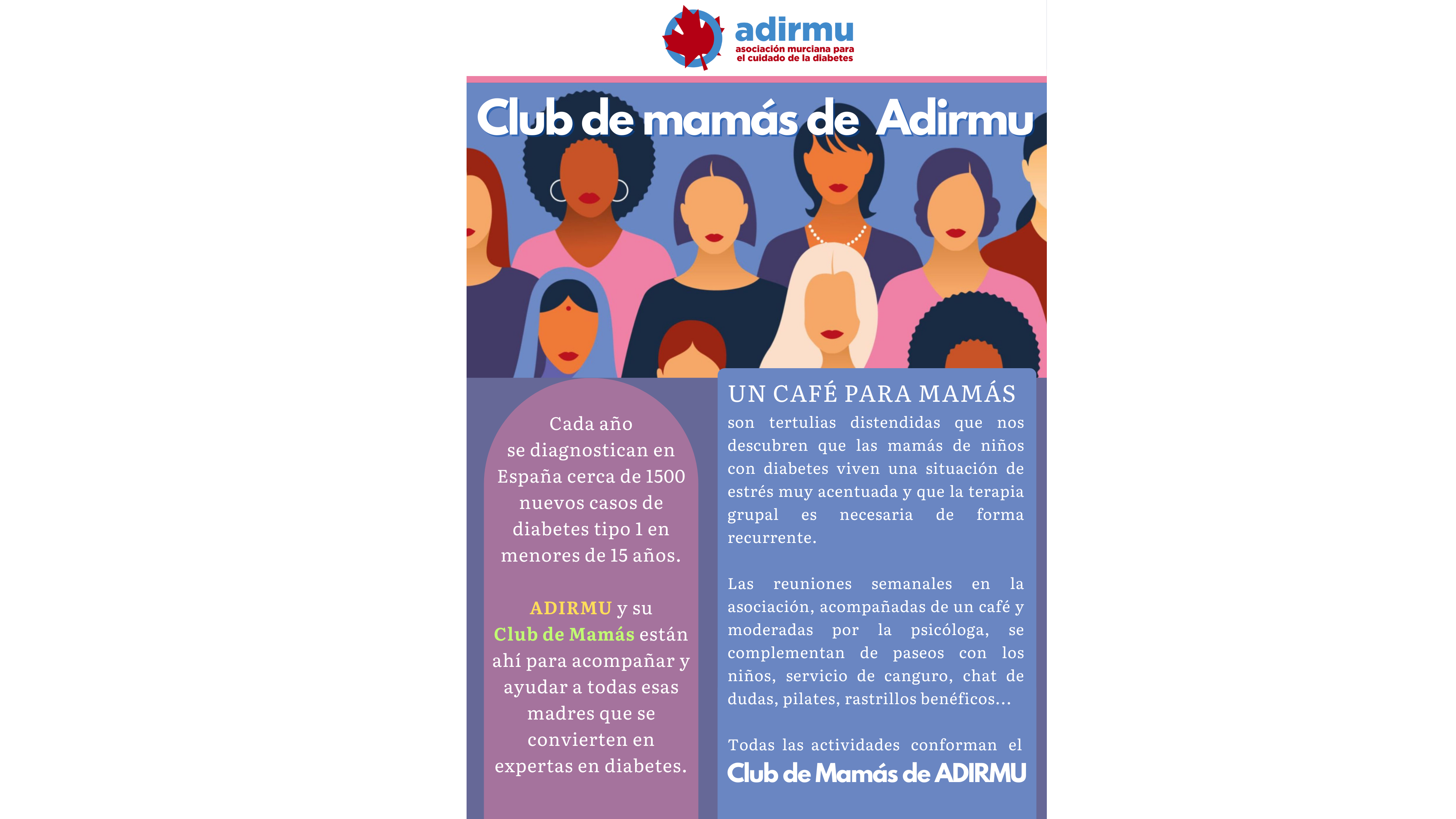 Club de mamás de Adirmu - Terapia grupal y respiro familiar