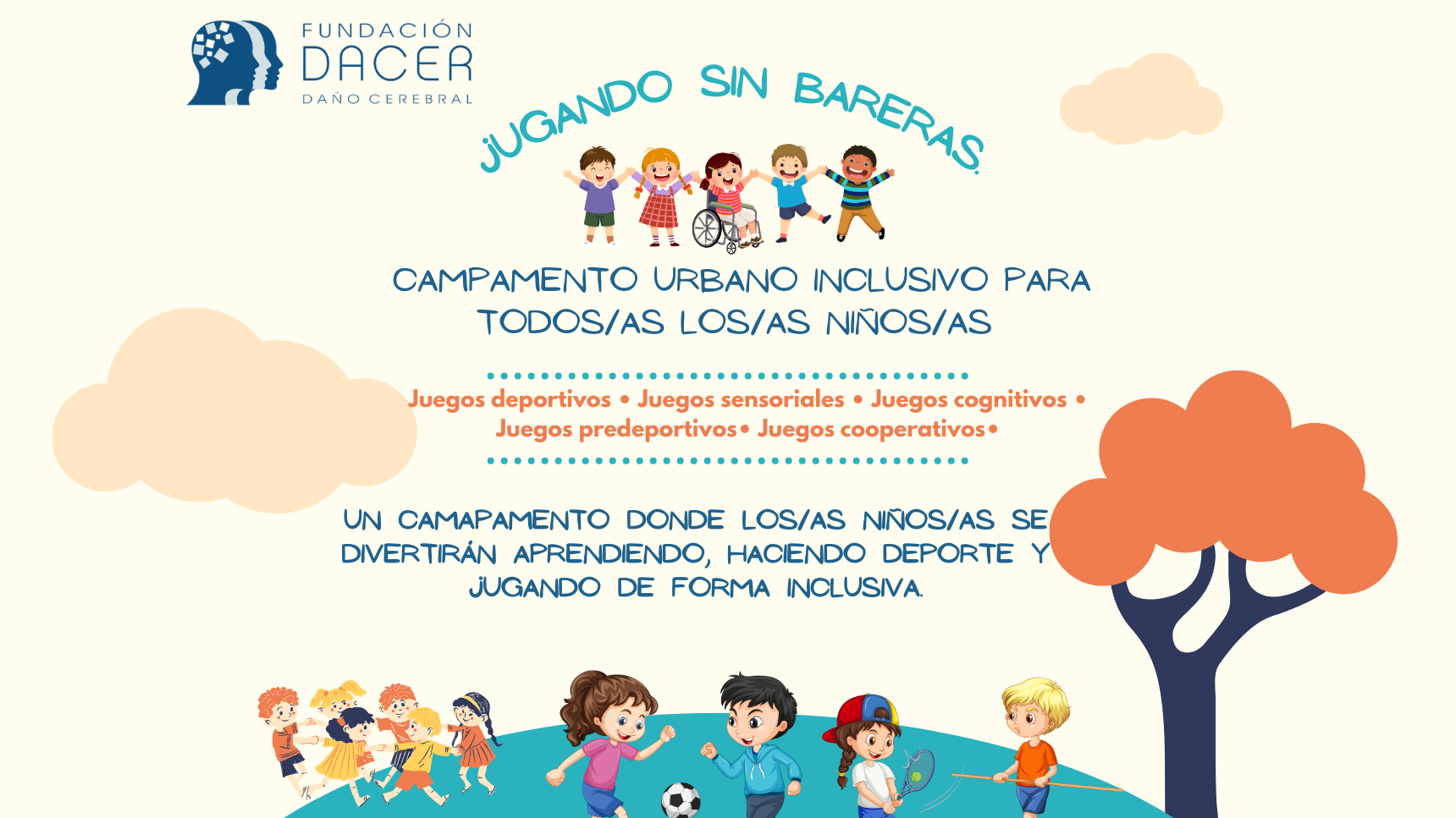 "Jugando sin barreras" - Campamento urbano inclusivo para niños con y sin discapacidad